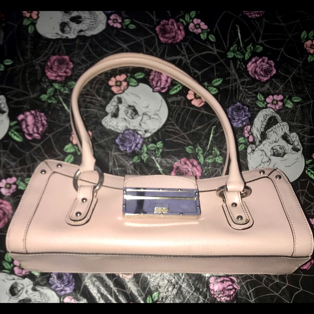 Trendy Light Pink Leather Shoulder bag